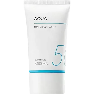 Missha Aqua Sunscreen SPF50 plus PA quadruple plus - 50ml - Rokomari product